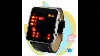 Fantastic Japanese Style Binary Multicolor LED Watch (Water Proof)