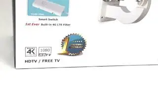 ANTOP AT-414B 360º Reception Amplified Omni Directional Amplified UFO HD 4K Outdoor RV TV Antenna