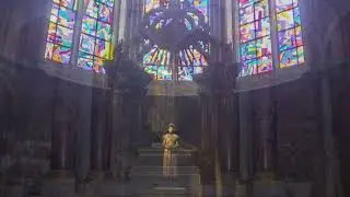 Grand tour de France. Reims. La cathédrale Notre-Dame