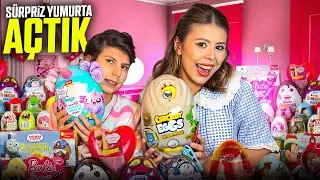 WE OPENED ALL THE MYSTERY EGGS! Hello Kitty, Kuromi, Disney, Hot Wheels w/ @Sumecindunyasi