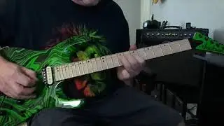 Powerslave guitar solo Jackson PRO DK2M Limited Run Slime Green Swirl