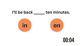 Use of In and On | In or On | English Grammar Quiz | Can you score 14/14 ?