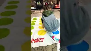 CUTE 3 YEAR OLD GIRL PLAYING TWISTER GAME ASMR 