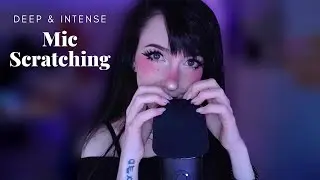 ASMR ☾ Tingles for your Head [deep & intense mic cover scratching, long nails] Part 2/2 💜