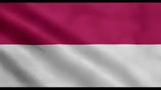 Indonesia flag waving 4k loop free download