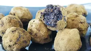 Полезные домашние конфеты из Кэроба, фиников и кокосовой стружки