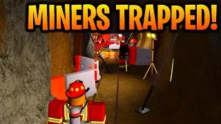 MINERS GET STUCK UNDERGROUND IN A MINING SHAFT! HUGE TECHNICAL SEARCH & RESCUE! ERLC Roblox Roleplay