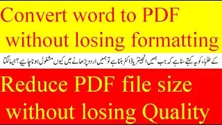 pdf size and formatting issue | how to convert word to pdf without losing formatting | word to pdf