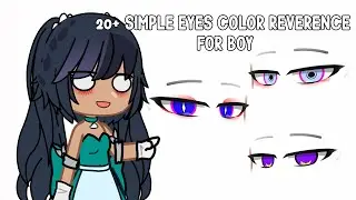 20+ simple eyes color reverence for boy | gacha club