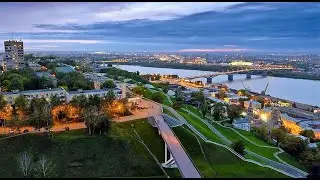 Нижний Новгород.Набережная Федоровского ночью.Июнь.2022.