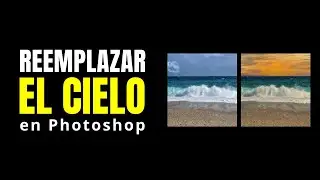 🌤️ Como poner un CIELO NUEVO en Photoshop 2023 | Cambiar, Mejorar, Reemplazar en 1 minuto