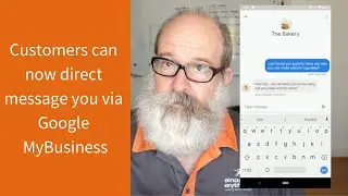 Customers can now direct message you via Google MyBusiness
