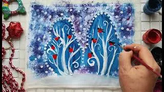 Рисуем зимние узоры