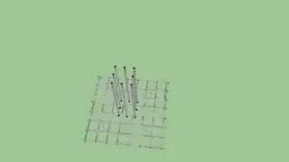 Sketch up | Column Footing Moving Animation
