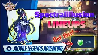 Spectral illusion Lineups to get 80 Orbs | Mobile Legends Adventure - ML: Adventure - MLA