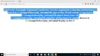 Php Tutorial #7 Functions in Php