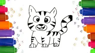 Как нарисовать ТИГРА / Рисуем СИМВОЛ 2022 ГОДА / How to draw a tiger