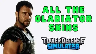 ALL Gladiator SKINS and their upgrades in Roblox TDS