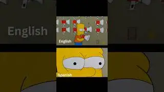 The Simpsons - Bart's Megaphone Testing in different languages 1.8x  #thesimpsons