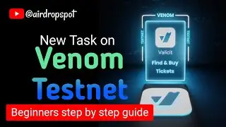 New Task On Venom - Venom Testnet Step By Step Tutorial For Beginners