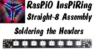 RasPiO InsPiRing Straight 8 assembly - how to fit the headers