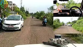 On- and Off-Roads Autonomous Driving in India with Tight Obstacles Avoidance