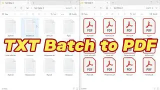 How to batch convert TXT text to PDF files?