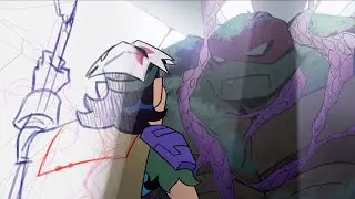 From storyboard to final 2 \\ Rise of TMNT Cass' apocalyptic series animation project