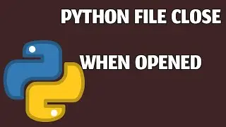 Python file closed when opened | How to fix it | Easy way