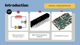 BEC405A- 8051 Microcontroller|Module 1|VTU|BE|ECE|Microprocessor Vs Controller|Embedded Processor|