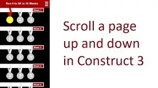 Construct 3 tutorial: Scroll page up and down