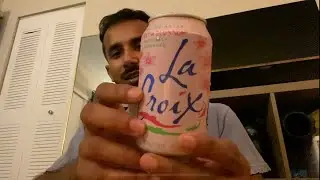 ASMR — rambling and drinking sparkling water (gum chewing near the end)