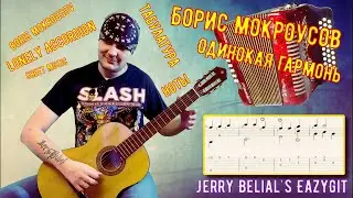 Одинокая гармонь / Как играть на гитаре / Борис Мокроусов / Lonely Accordion / Табы в описании