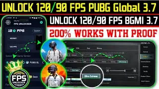 Unlock 120 / 90 FPS in PUBG Global 3.7 Update 😱 Unlock 120 / 90 FPS in BGMI 3.7 😍 NO ROOT NO BAN 🔥