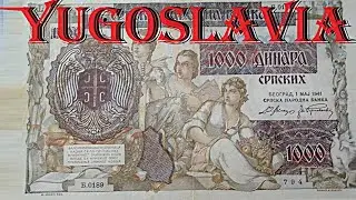 Female figures in symbolism of Seasons. Spring summer Autumn winter. Banknotes. Cetinje Montenegro