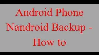 How to take a Nandroid Backup of your Android Phone (Micromax A110)