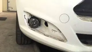 Ford Fiesta Mk7 lift - Look without grilles / Форд Фиеста 7 рестайл - передний бампер без решеток
