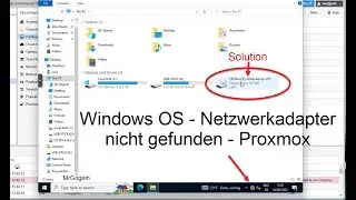 VM Netzwerkkarte wird nicht erkannt. Proxmox VirtIO Treiber.