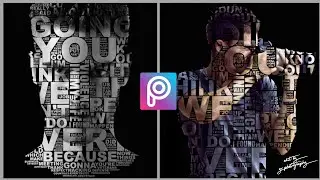 Face Typography Tutorial | How To Create Face Typography Effect In Picsart (YV PHOTOGRAPHY)