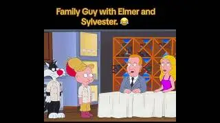 Family Guy with Elmer and Sylvester. 😂 #funny#lol #familyguy #looneytunes #cartoon #topchef #chef