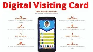 digital visiting card | how to make actionable and clickable digital business card  |