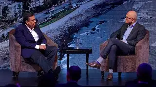 Satya Nadella conversation with Mukesh ambani | Microsoft CEO | India's richest man | Codeman