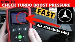 How To Check Mercedes Turbo Boost Pressure, Back Pressure & Temp