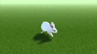 White Rabbit Low Poly Model
