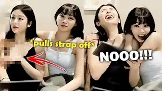 Yunjin almost had a *wardrobe malfunction* during livestream because of Chaewon?