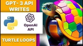 GPT 3 codes Python Turtle loops from user input with OpenAI API: Python gpt 3 Turtle library