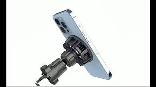 15W Magnetic Car Phone Cooler Wireless Charger