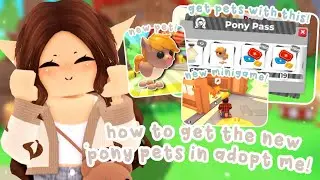 How To Get The NEW PONY PETS In Adopt Me! 🐴 | Summerfest Update 2024