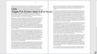 Full screen editing Word tutorials tips and tricks