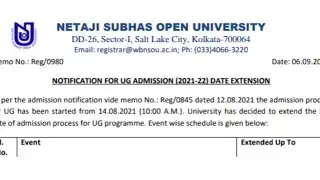 NSOU UG Admission Official Notice 2021-2022 || B.A, B.Sc, B.Com Admission Date Extended || NSOU